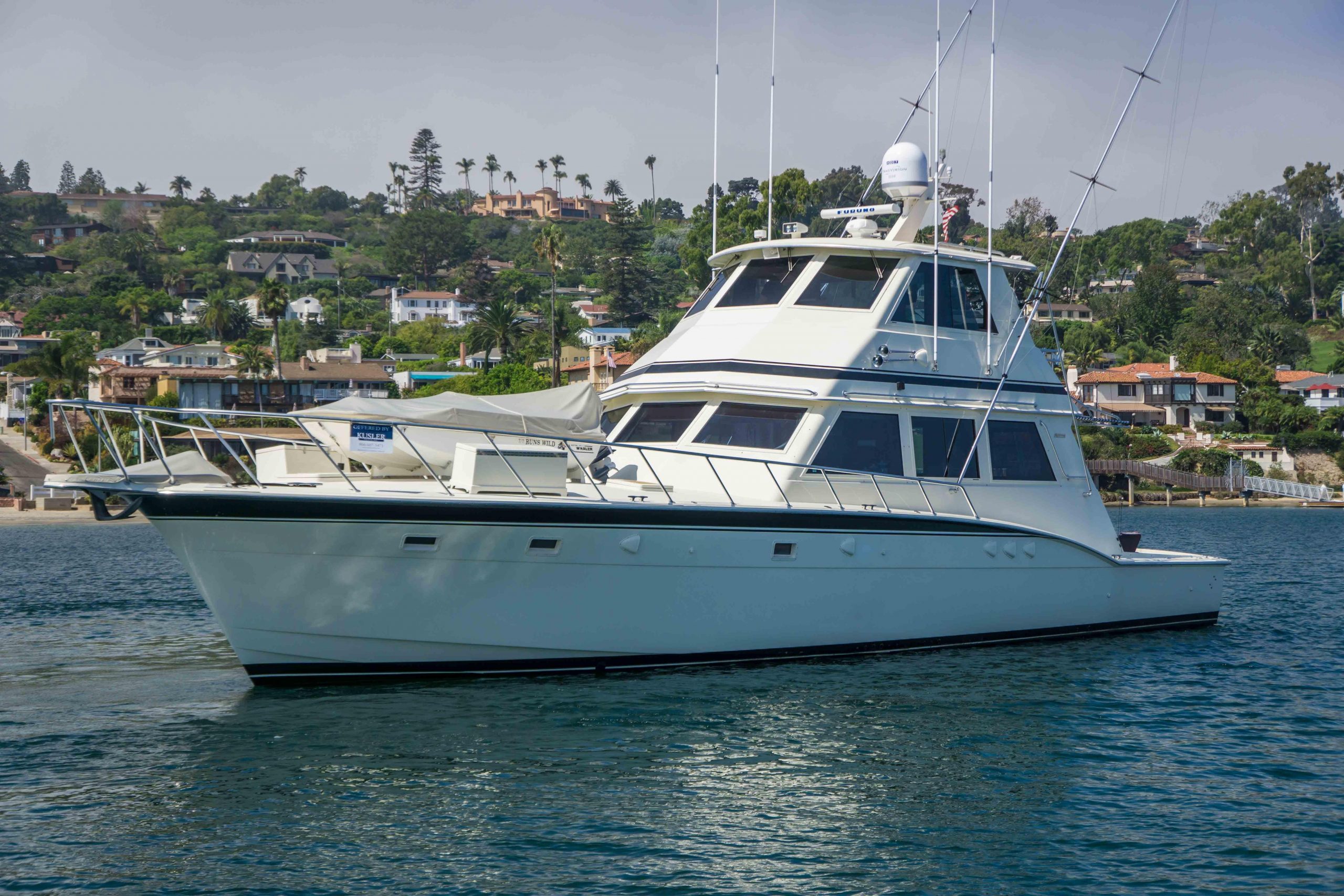 60 ft 1982 Hatteras Enclosed Bridge Kusler Yachts San Diego Sport