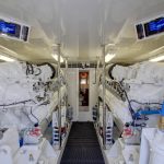 Hatteras GT70 Enclosed Bridge Engine Room With MTU's