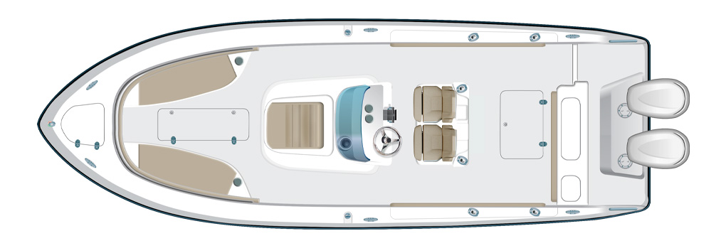 Pursuit C 260 Deck Plan