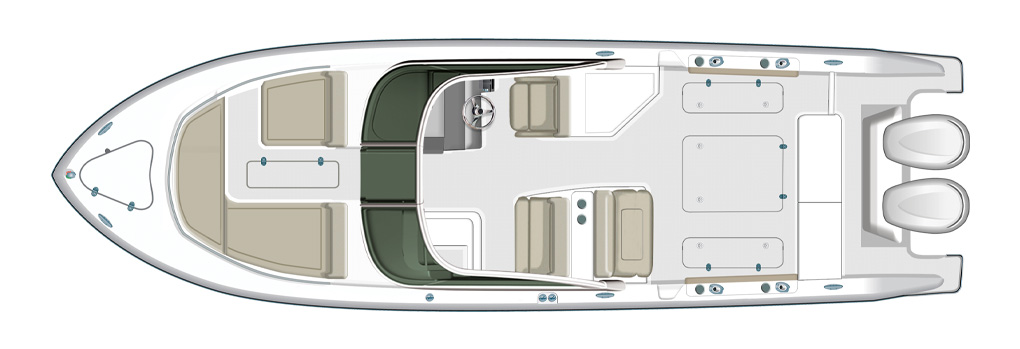 Pursuit DC 295 Deck Plan