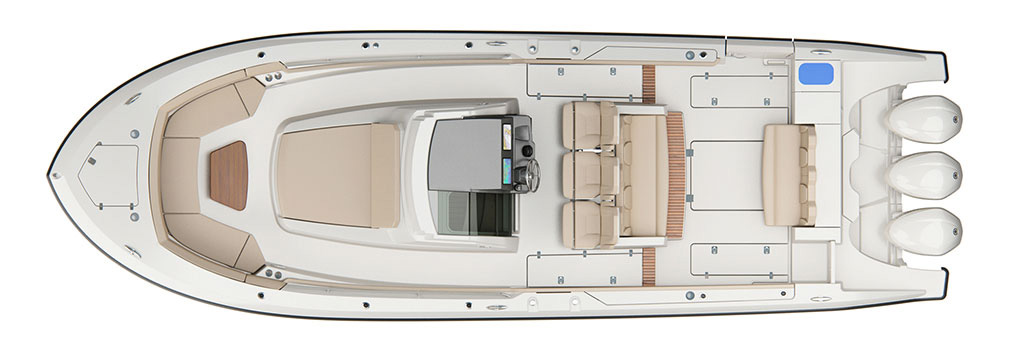 Pursuit S 368 Deck Plan