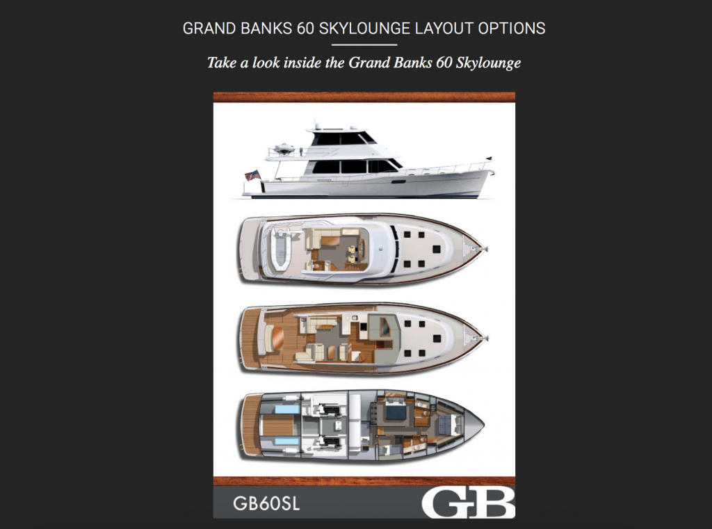 Grand Banks 60 SKylounge Layout